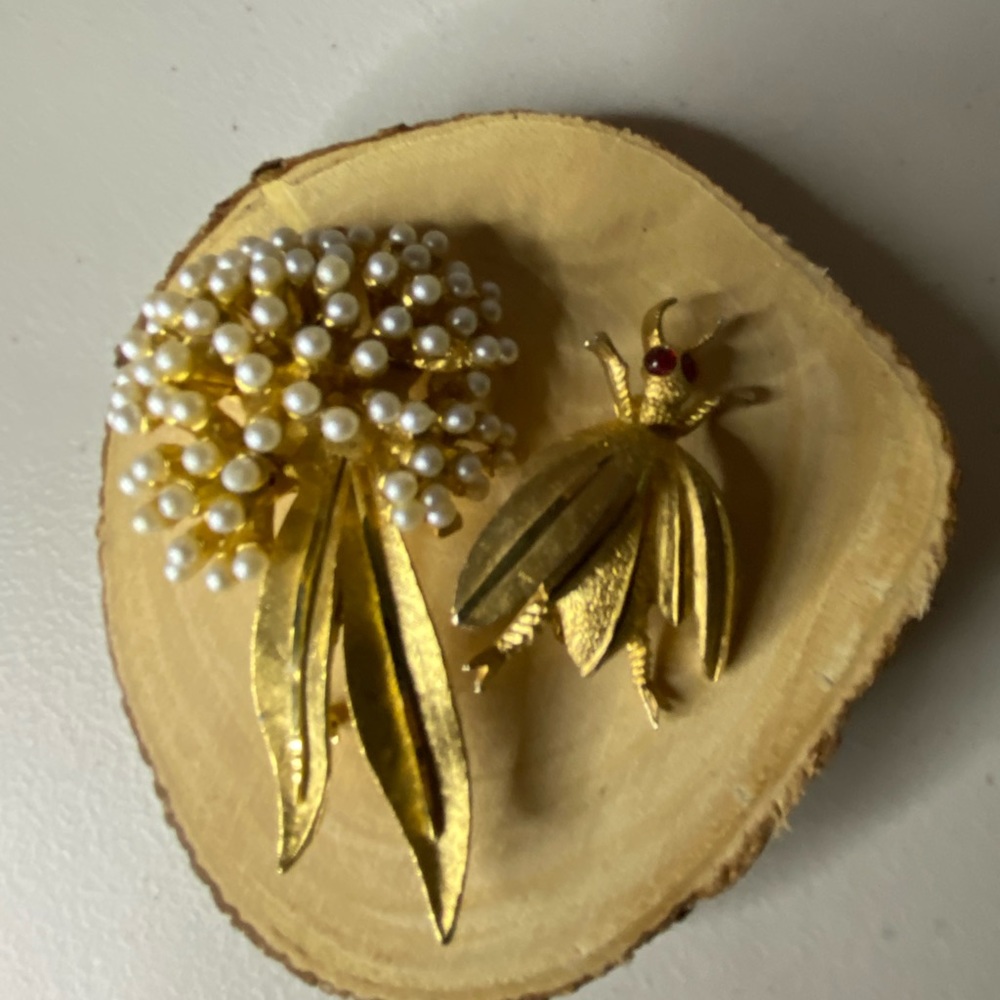 Two signed BSK Brooches.